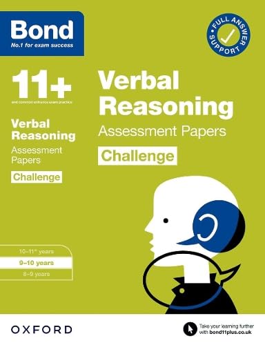 Bond 11+: Bond 11+ Verbal Reasoning Challenge Assessment Papers 9-10 years von Oxford University Press